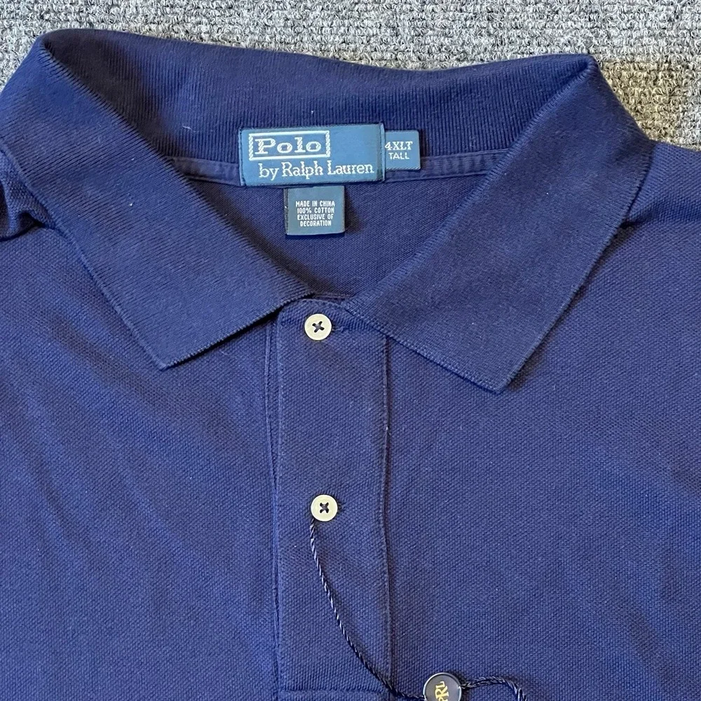 Polo Ralph Lauren Men's 4XLT Polo Short Sleeve Navy NWT